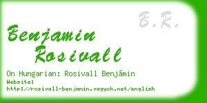 benjamin rosivall business card